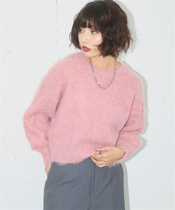 シャギーニットプルオーバー ELLEgirl｜クロスプラス公式通販サイト