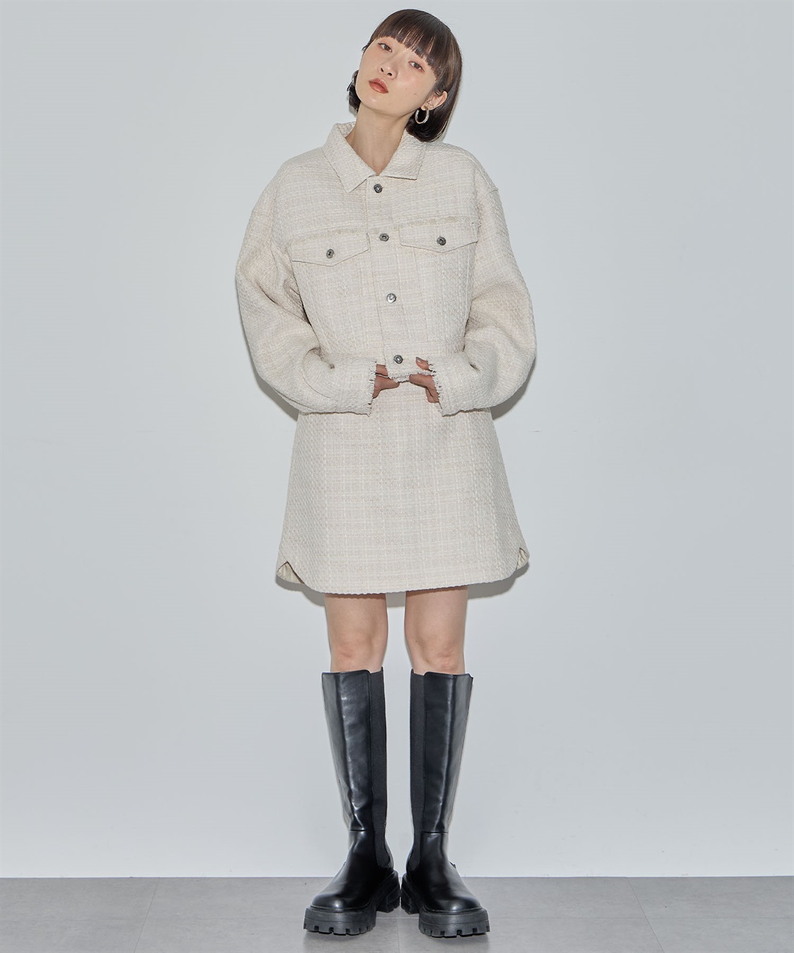 ELLEgirl ツイードショートジャケット●セットアップ対応●_sub_24