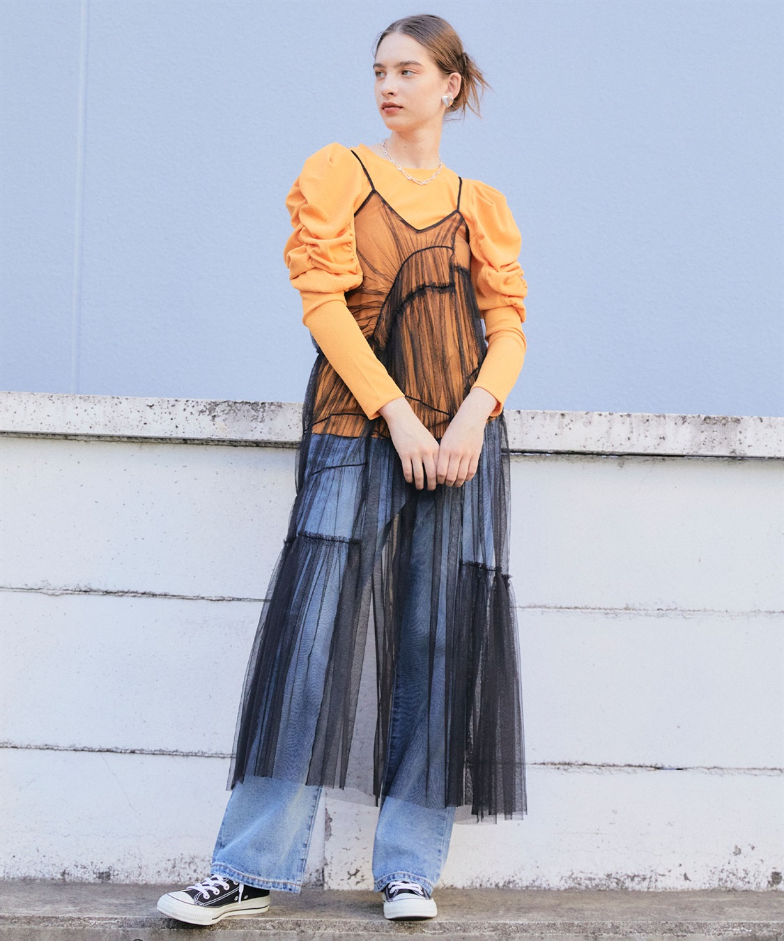 ELLEgirl チュールキャミワンピース_sub_8