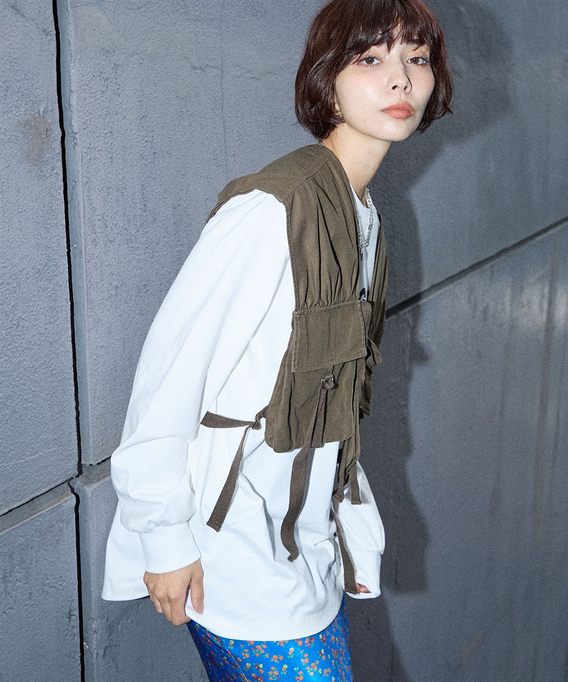 ELLEgirl ミリタリ―リメイク風ベスト_sub_13