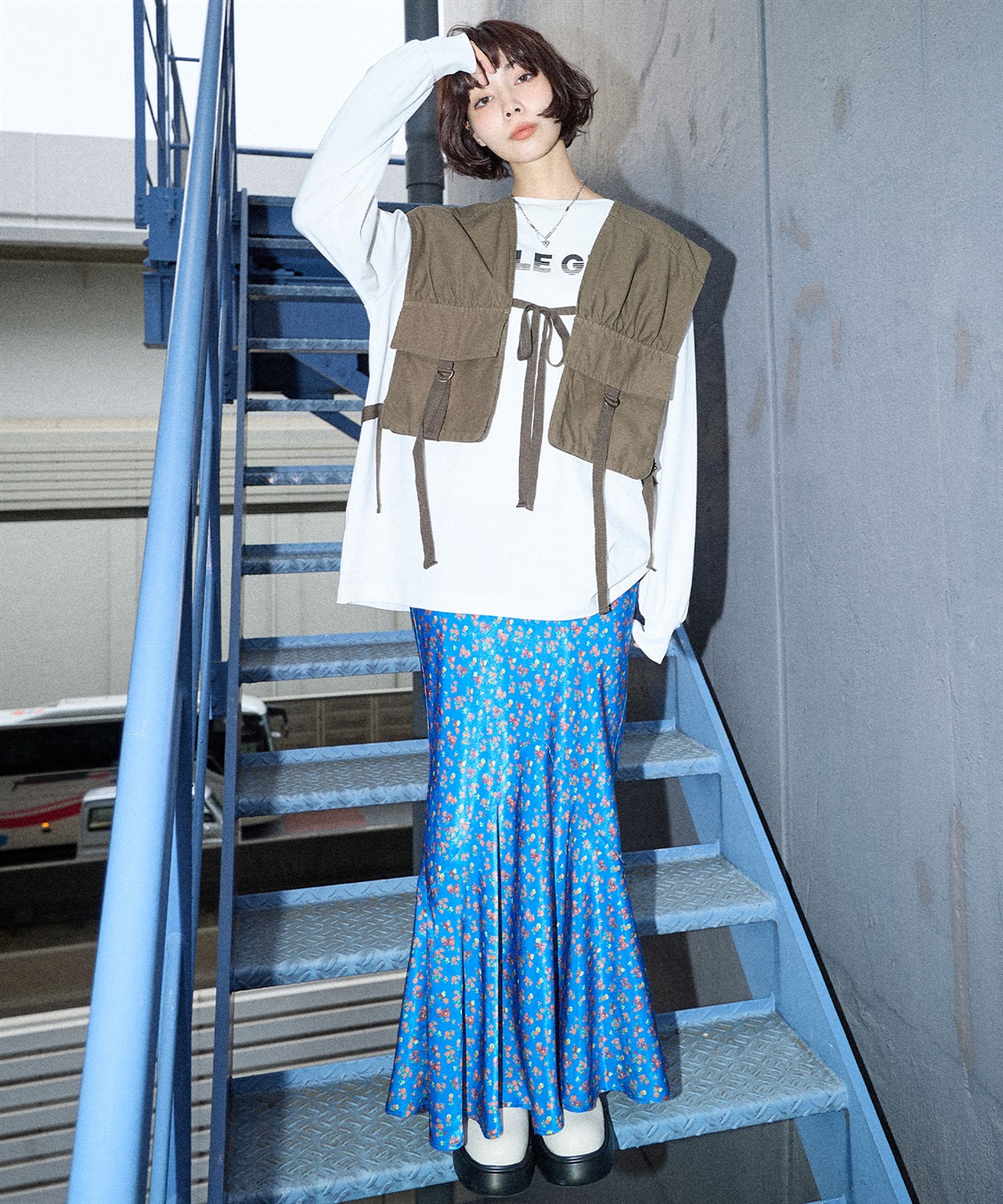 ELLEgirl ミリタリ―リメイク風ベスト_sub_15