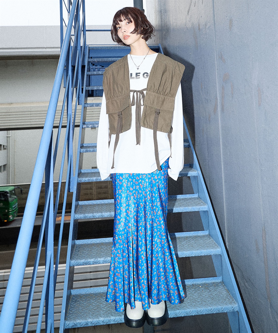 ELLEgirl ミリタリ―リメイク風ベスト_sub_16