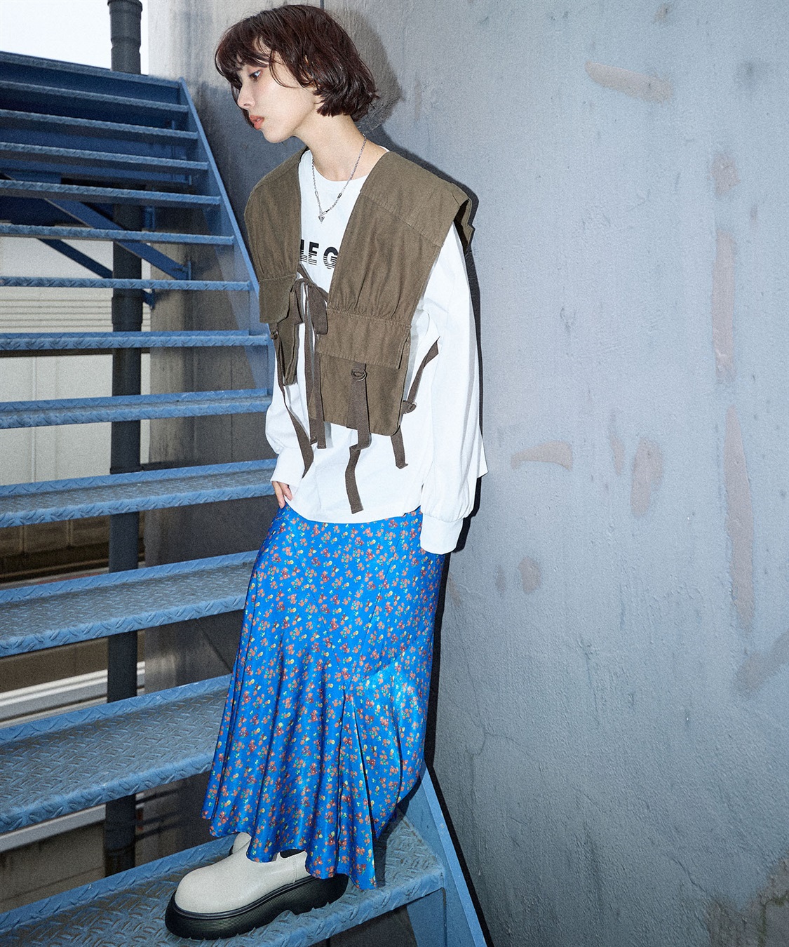 ELLEgirl ミリタリ―リメイク風ベスト_sub_17