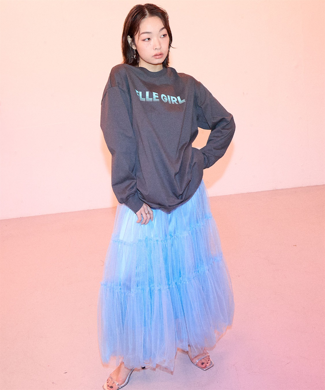 ELLEgirl オーバーサイズロゴプリントロンT_sub_7