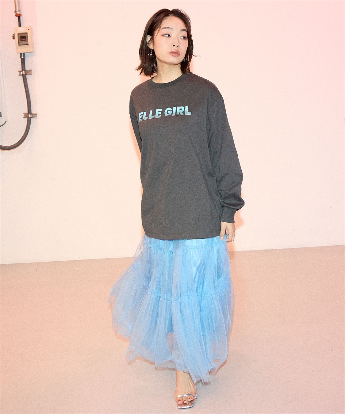ELLEgirl オーバーサイズロゴプリントロンT_sub_8