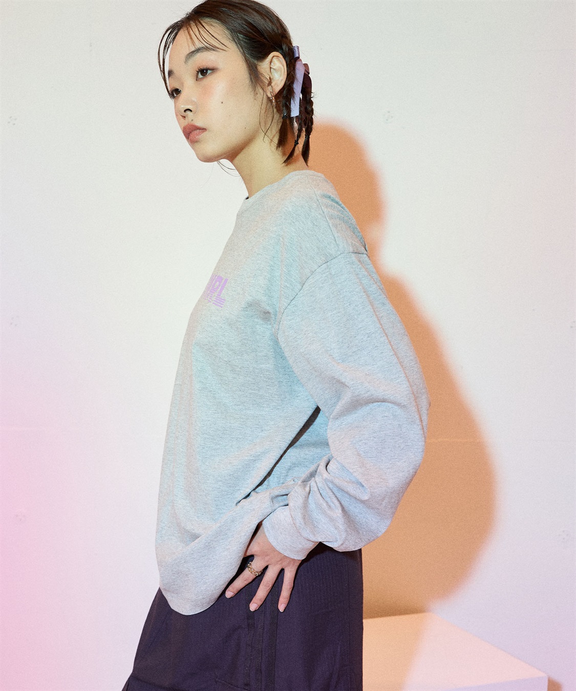 ELLEgirl オーバーサイズロゴプリントロンT_sub_12