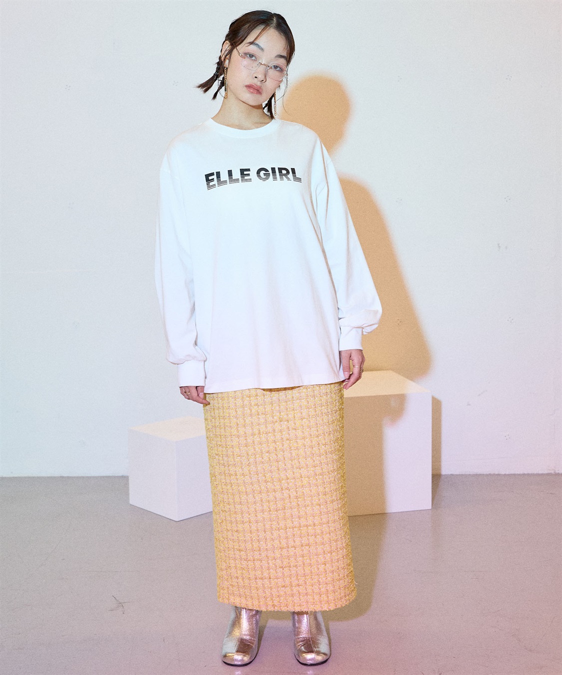 ELLEgirl オーバーサイズロゴプリントロンT_sub_23