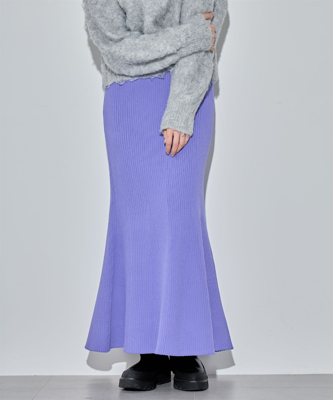 ELLEgirl スウェットライクリブニットマーメイドスカート_sub_17