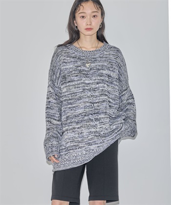 WU71 PULLOVER ミックスカラーニットロングプルオーバー ｜To b. by agnès b.（トゥービー バイ アニエスベー）｜アニエスベー 公式オンラインブティック