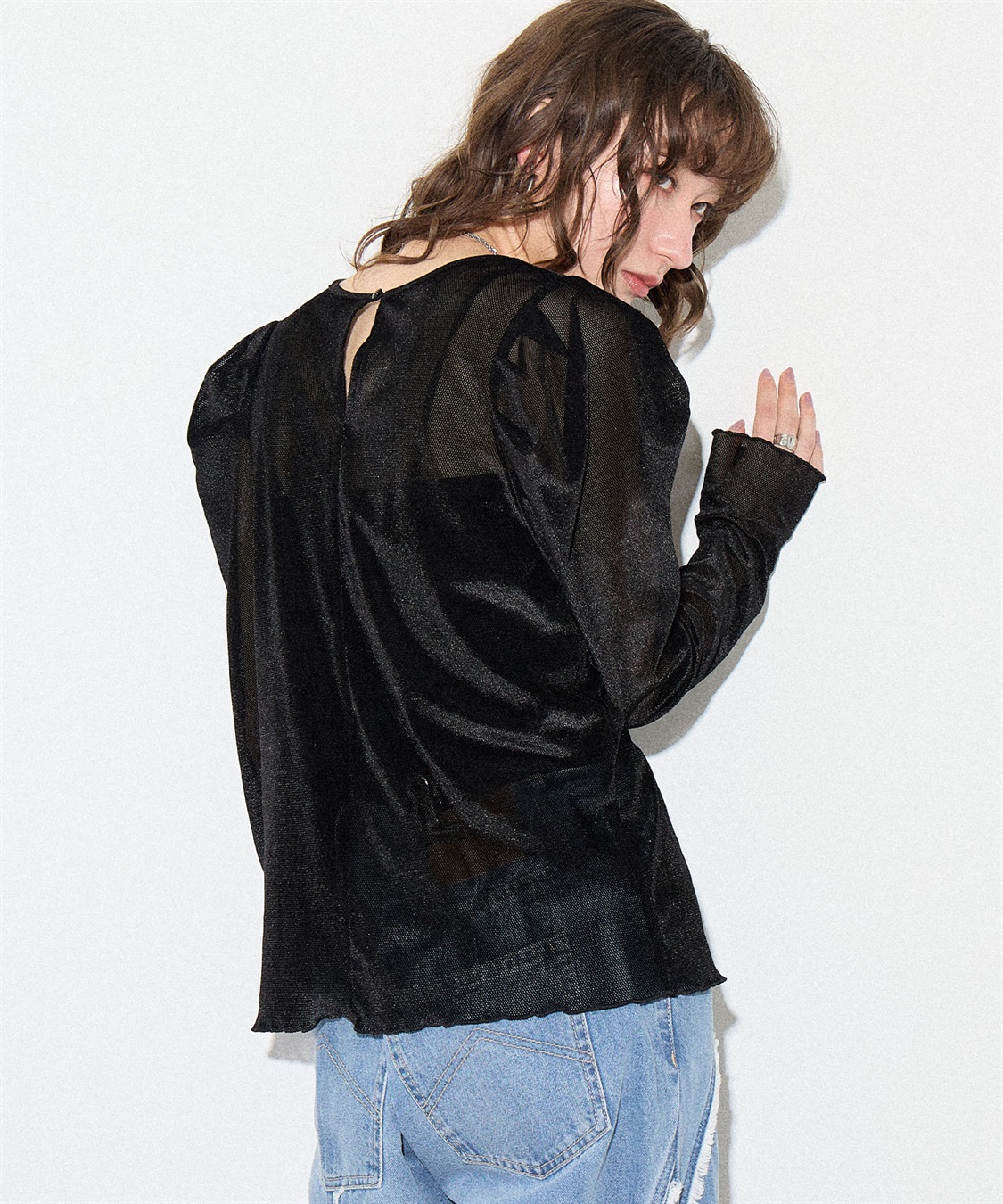 SK: ELLIE フラワーチュールトップス【BLACK】 SK: ELLIE フラワーチュールトップス【BLACK】 フラワーチュール