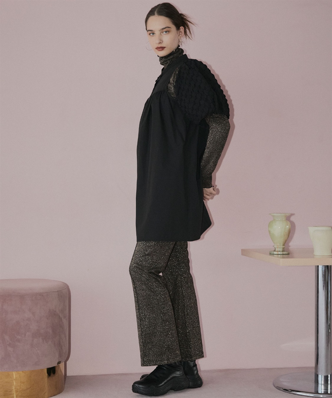 ELLEgirl ラメセンターシームリブパンツ_sub_6