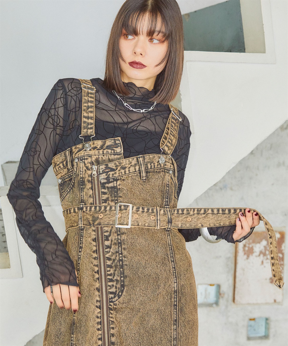 ELLEgirl マルチウェイデニムジャンパースカート_sub_24