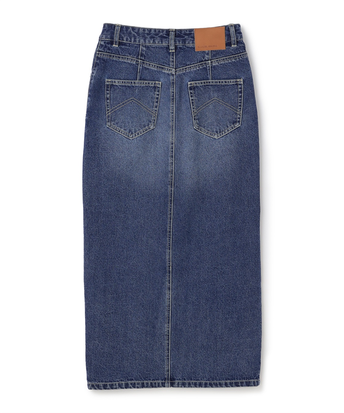 ELLEgirl リメイク風フロントスリットデニムロングスカート_sub_23