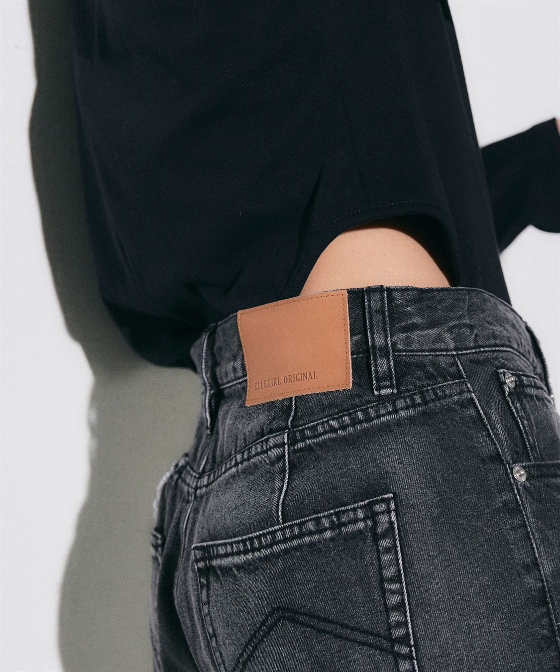 ELLEgirl デザイン切り替えデニムワイドパンツ_sub_13