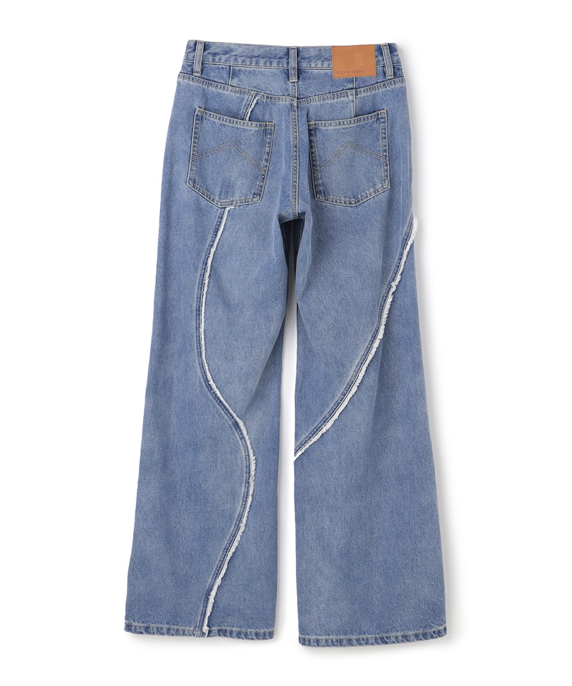 ELLEgirl デザイン切り替えデニムワイドパンツ_sub_22