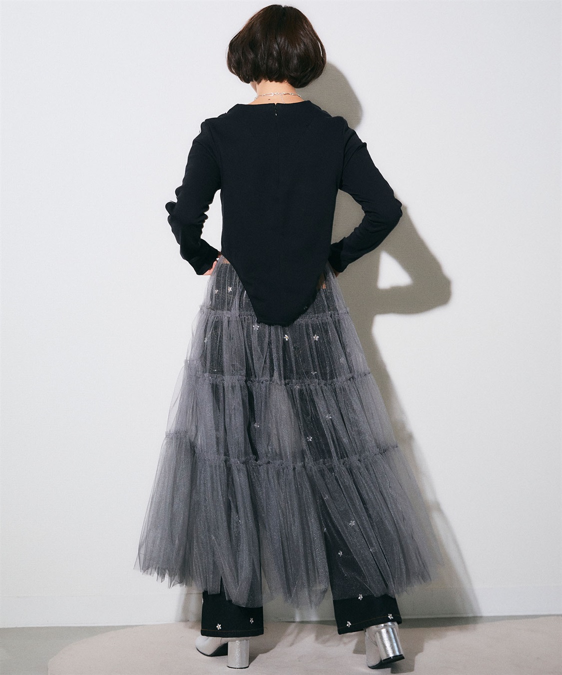 ELLEgirl チュールティアードスカート_sub_12