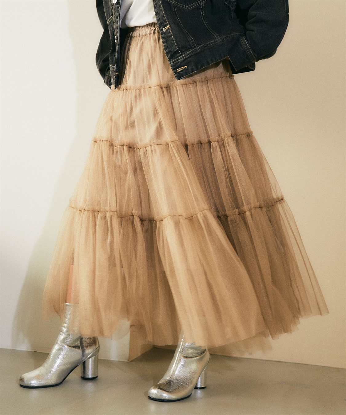 ELLEgirl チュールティアードスカート_sub_23