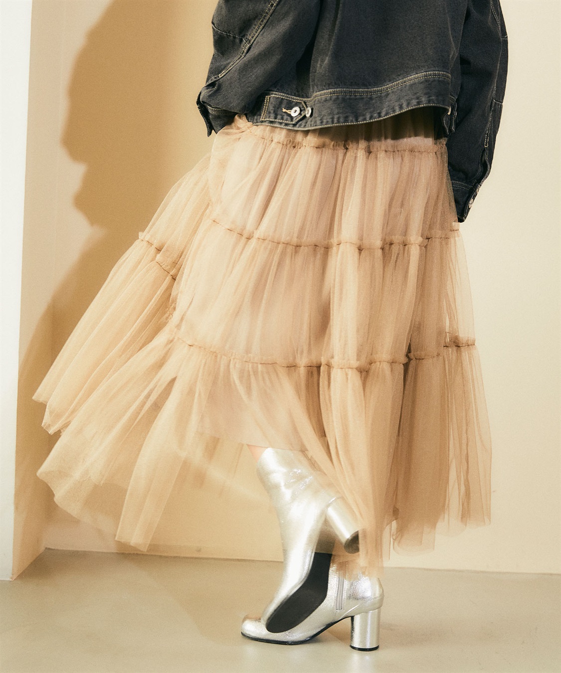 ELLEgirl チュールティアードスカート_sub_25