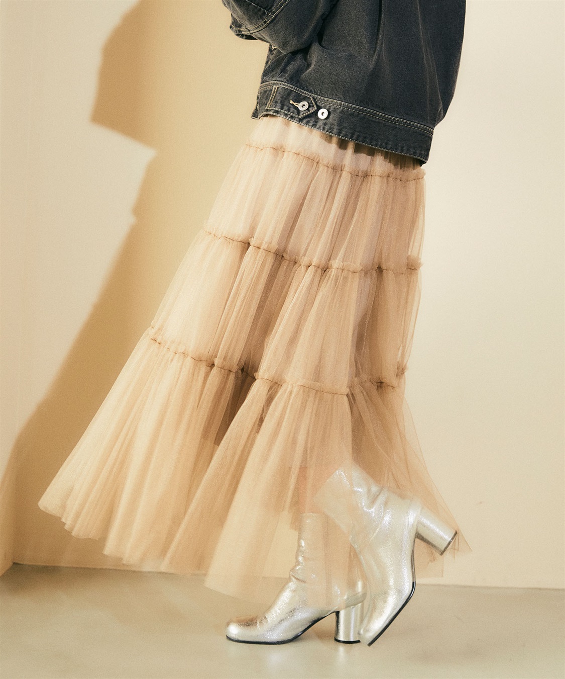 ELLEgirl チュールティアードスカート_sub_26