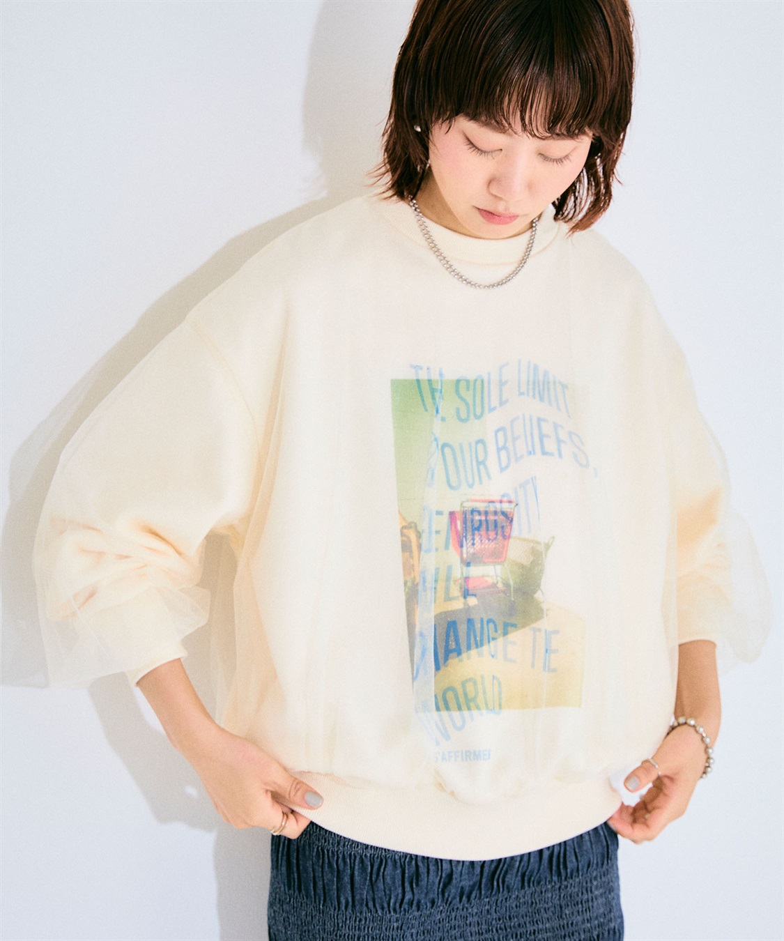 ELLEgirl チュールレイヤードスウェットプルオーバー_sub_16