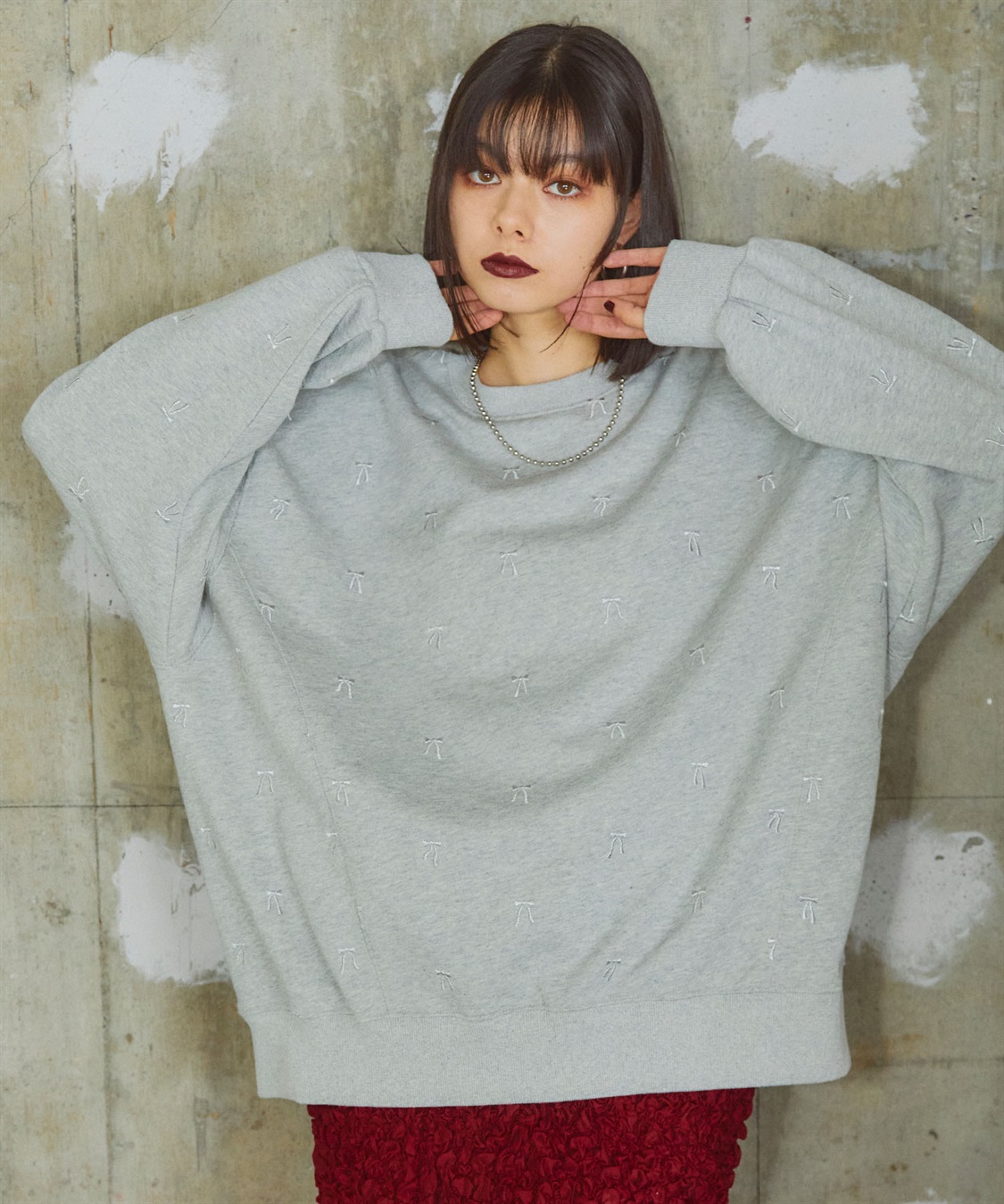 ELLEgirl リボン総刺繍スウェットプルオーバー_sub_4