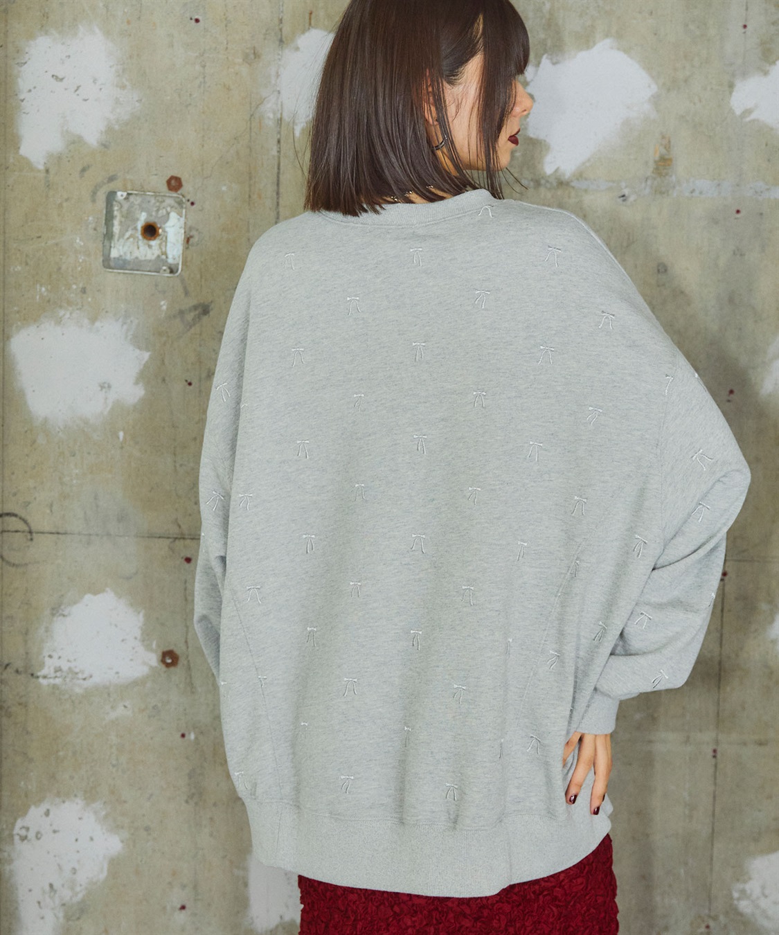 ELLEgirl リボン総刺繍スウェットプルオーバー_sub_6