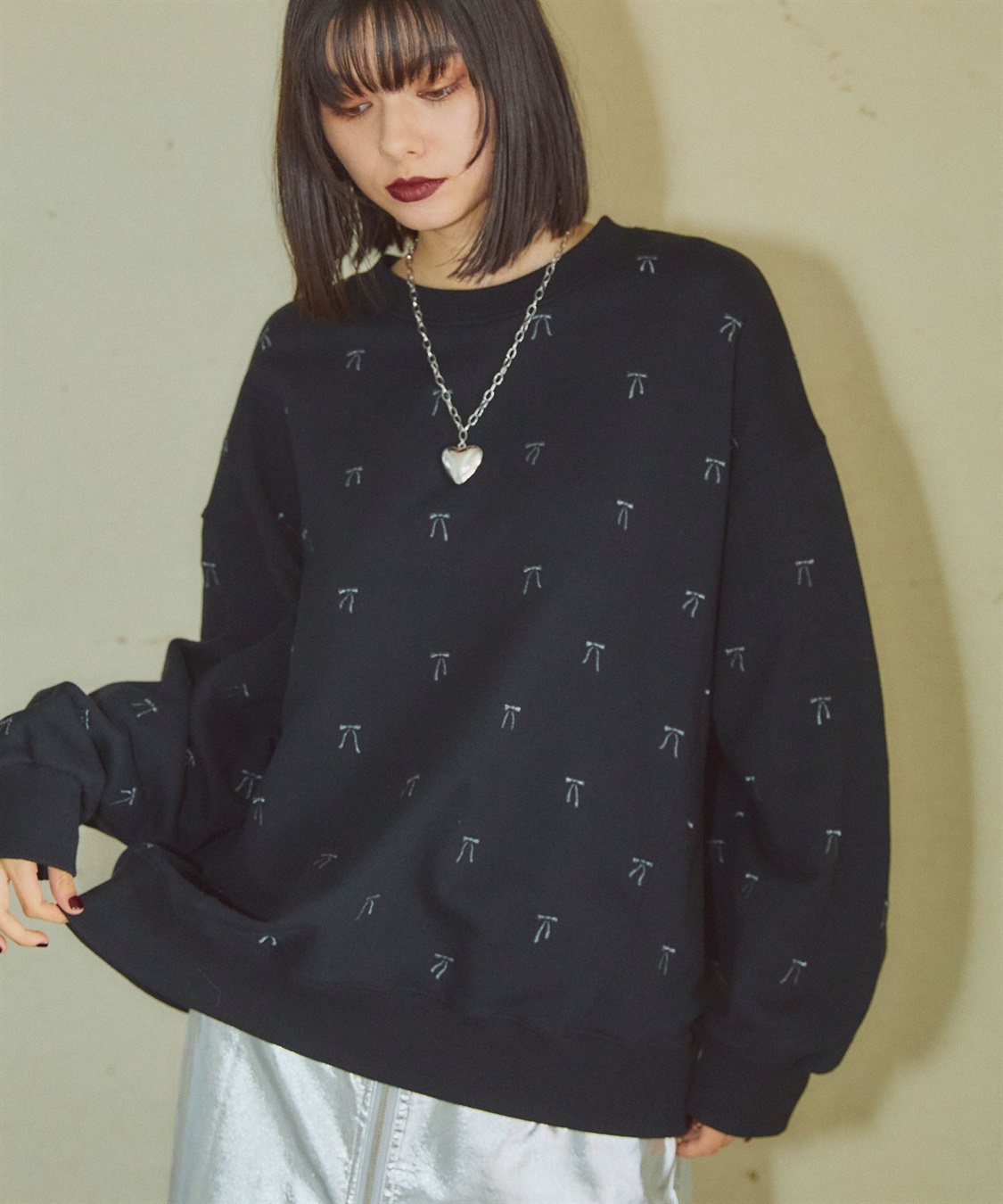 ELLEgirl リボン総刺繍スウェットプルオーバー_sub_10