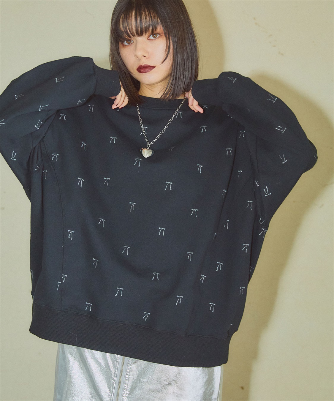 ELLEgirl リボン総刺繍スウェットプルオーバー_sub_11