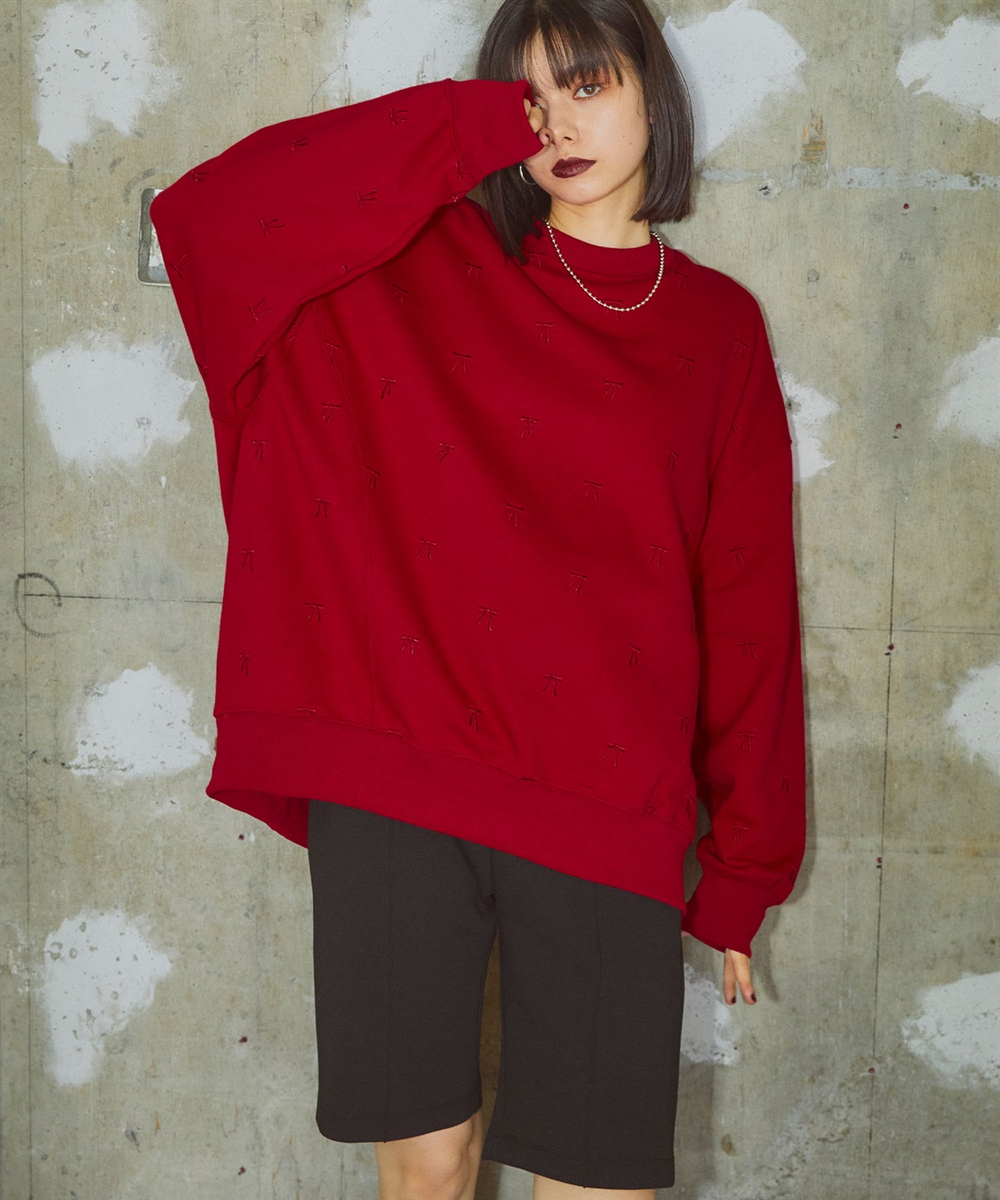 ELLEgirl リボン総刺繍スウェットプルオーバー_sub_17