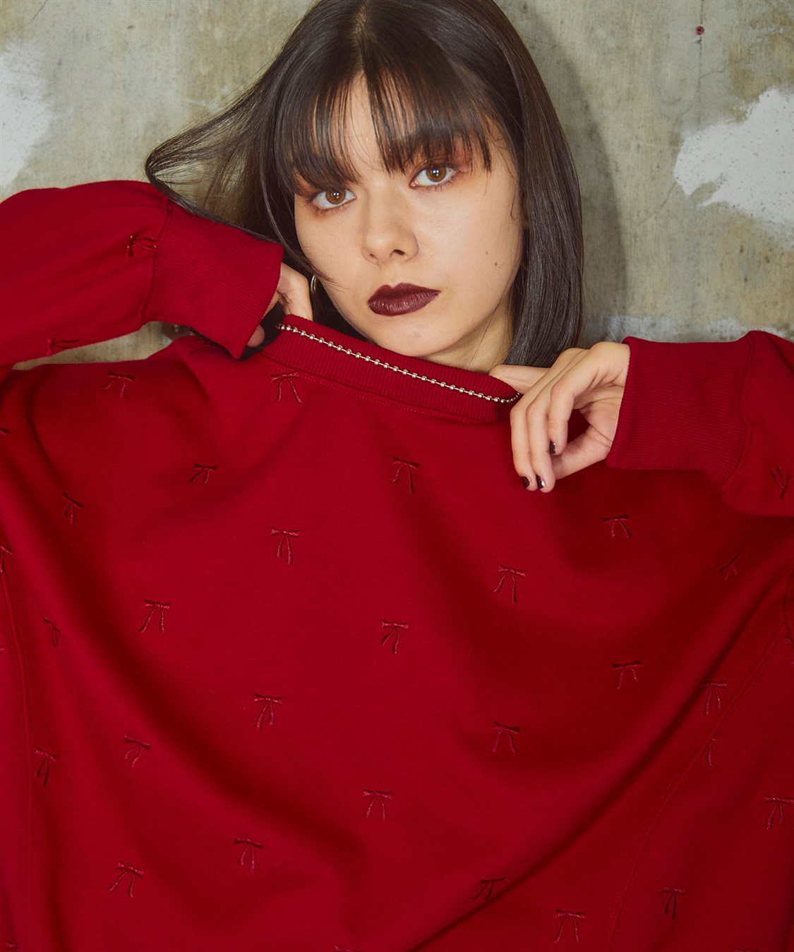 ELLEgirl リボン総刺繍スウェットプルオーバー_sub_20