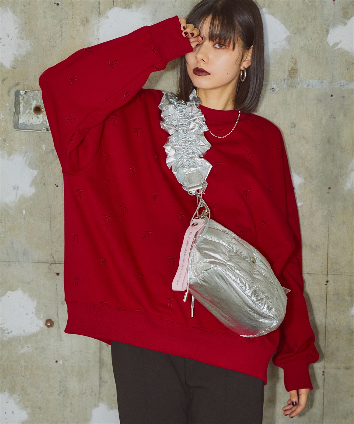 ELLEgirl リボン総刺繍スウェットプルオーバー_sub_21