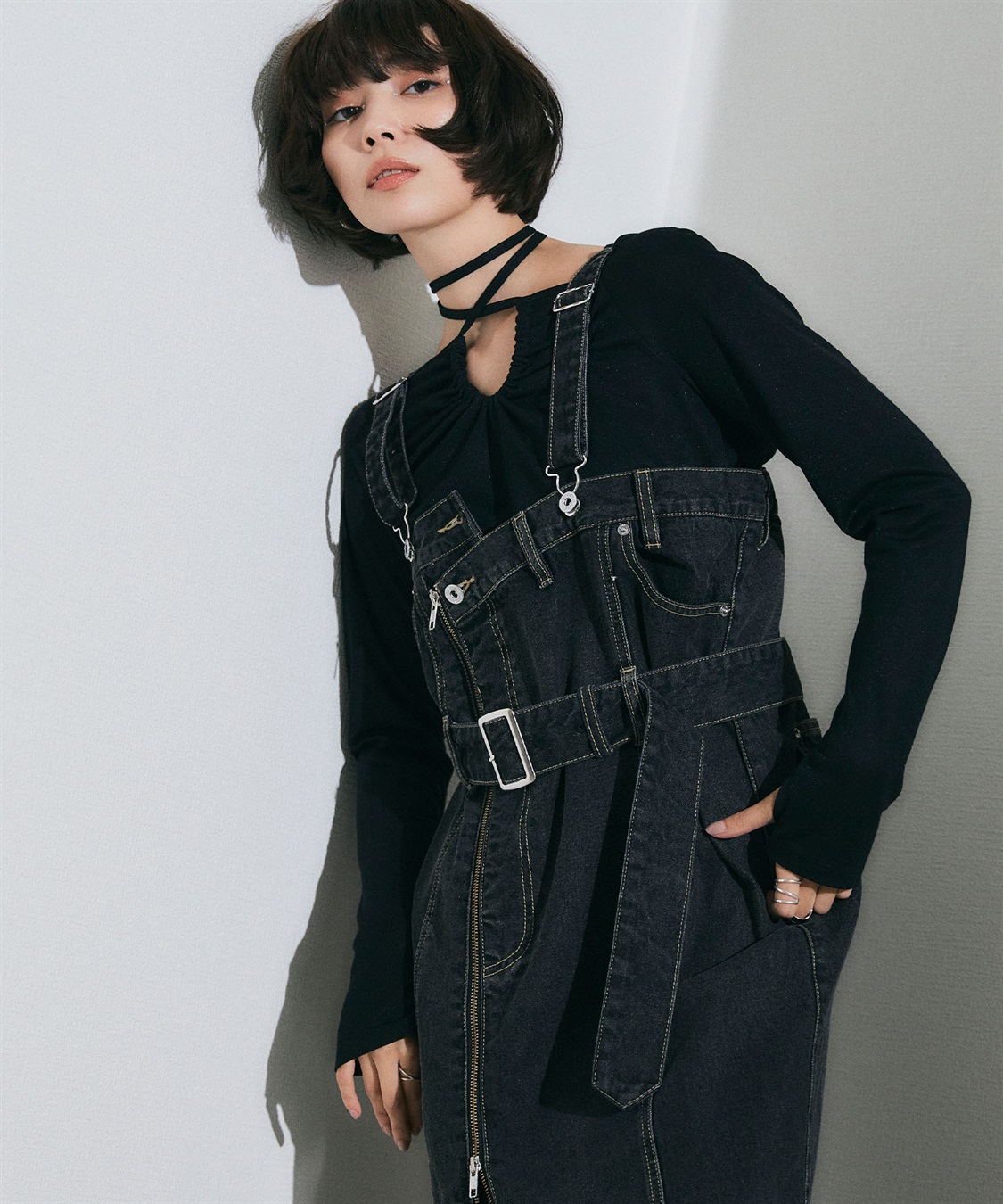 全国送料無料・イイ店 ホルターネックトップス ELLEgirl｜クロスプラス公式通販サイト ジャケット・アウター