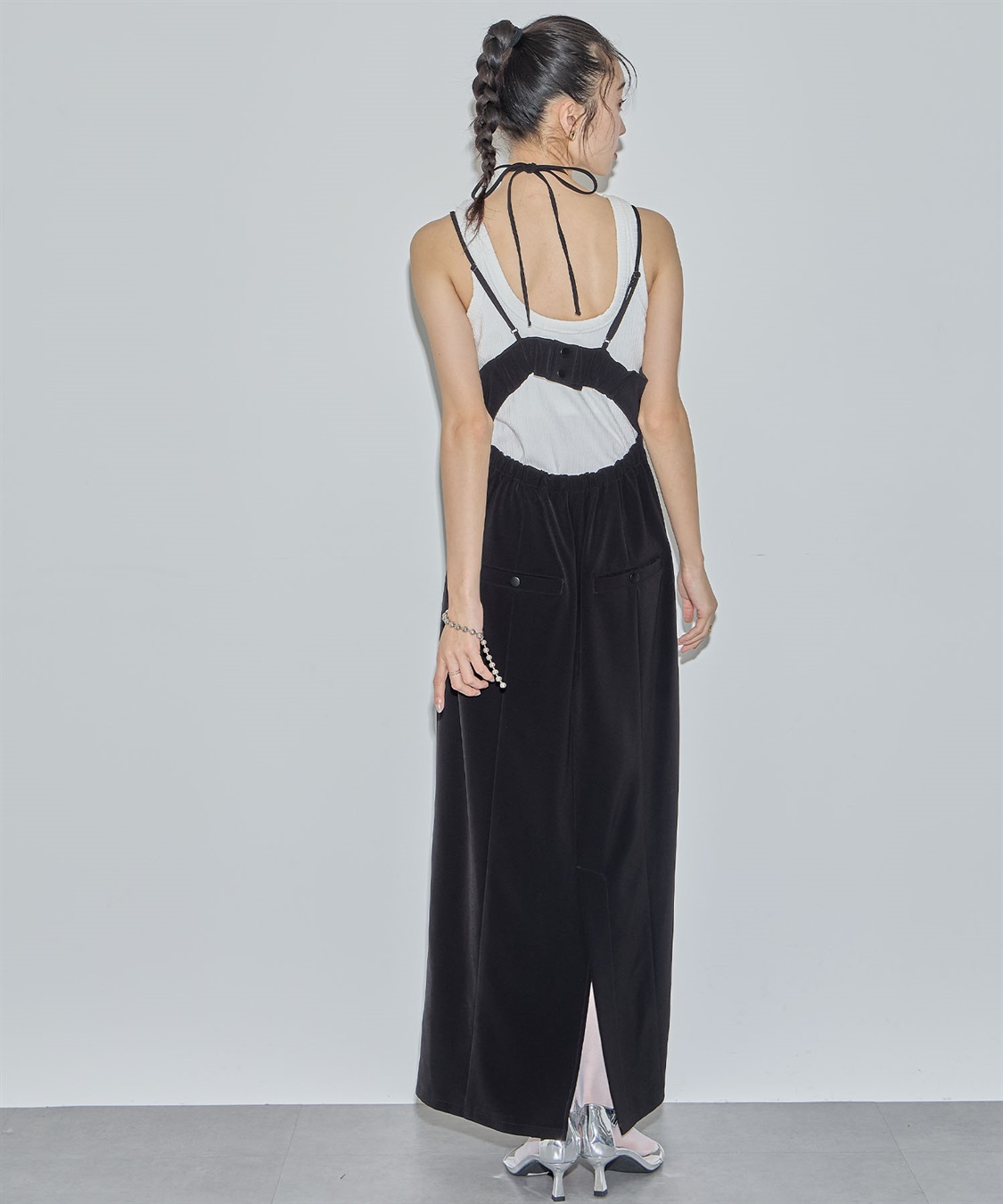 ELLEgirl フラワージャガードビスチェワンピース_sub_14