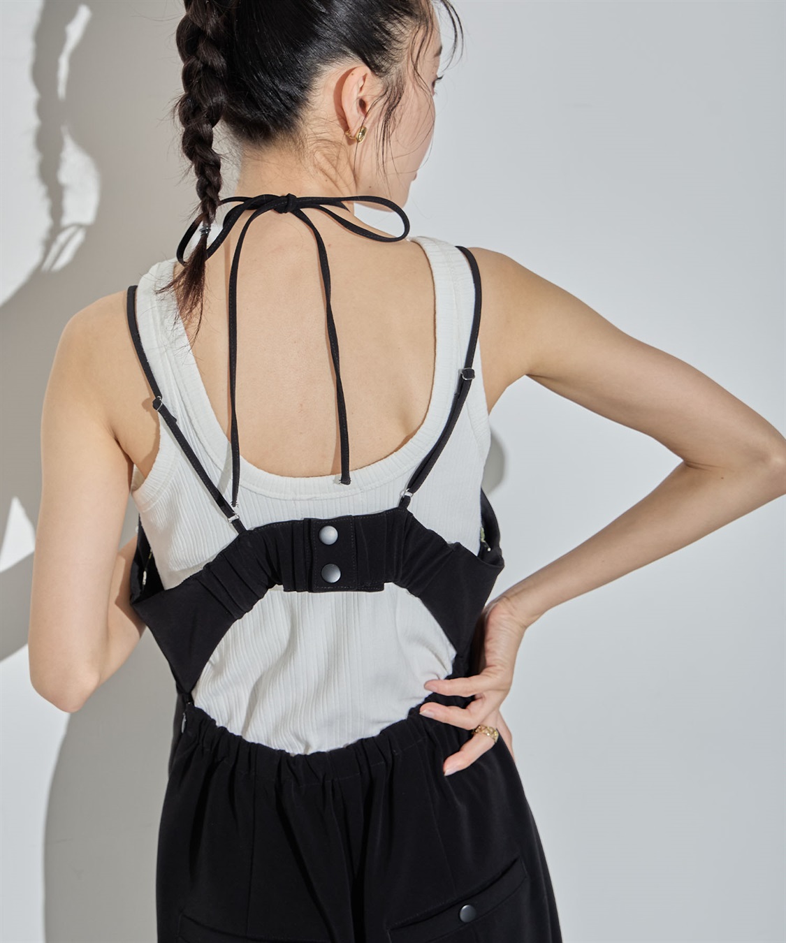 ELLEgirl フラワージャガードビスチェワンピース_sub_16