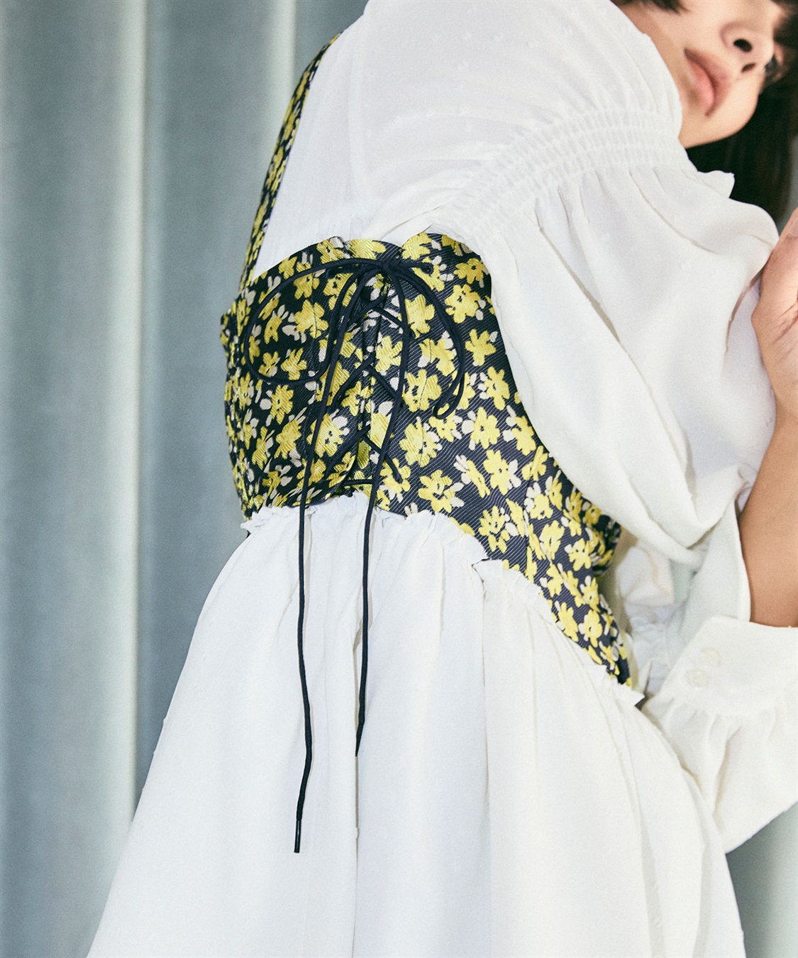 ELLEgirl フロントホックフラワービスチェ_sub_9