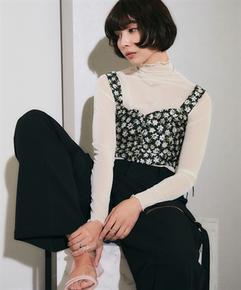 ELLEgirl フロントホックフラワービスチェ_subthumb_11
