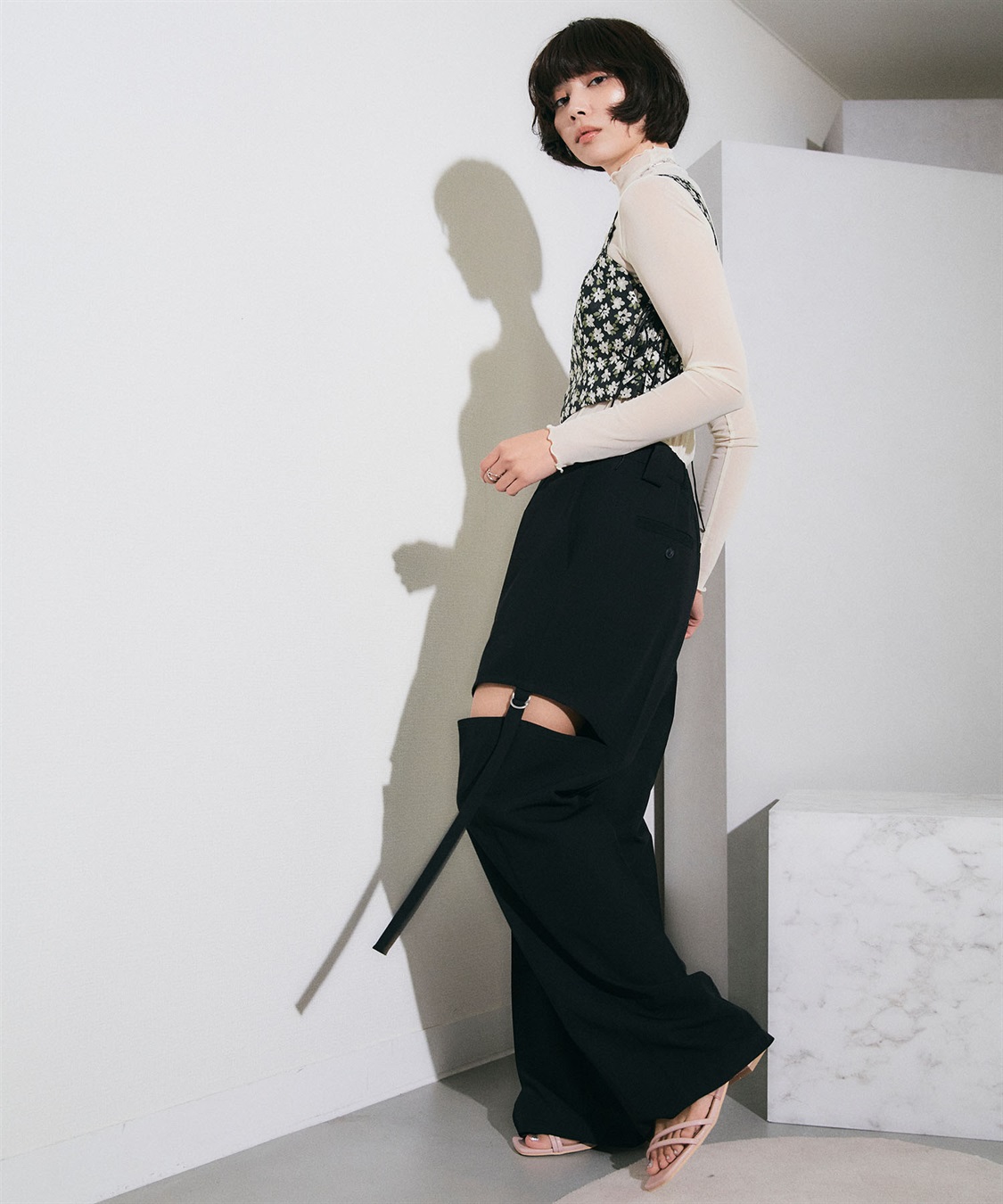 ELLEgirl フロントホックフラワービスチェ_sub_16