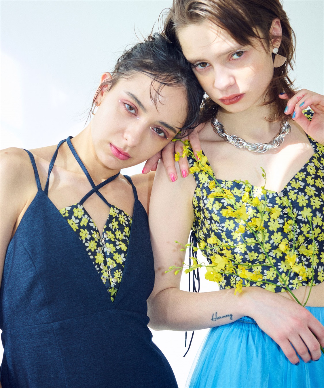 ELLEgirl フロントホックフラワービスチェ_sub_17