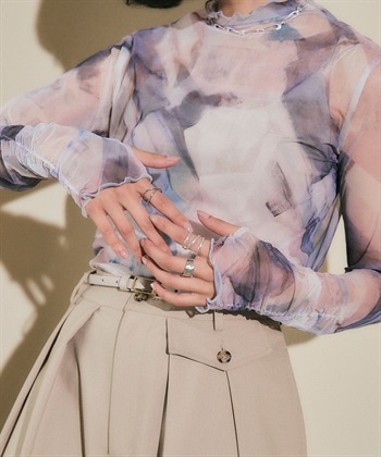ELLEgirl ハイネック転写総柄シアートップス_subthumb_15
