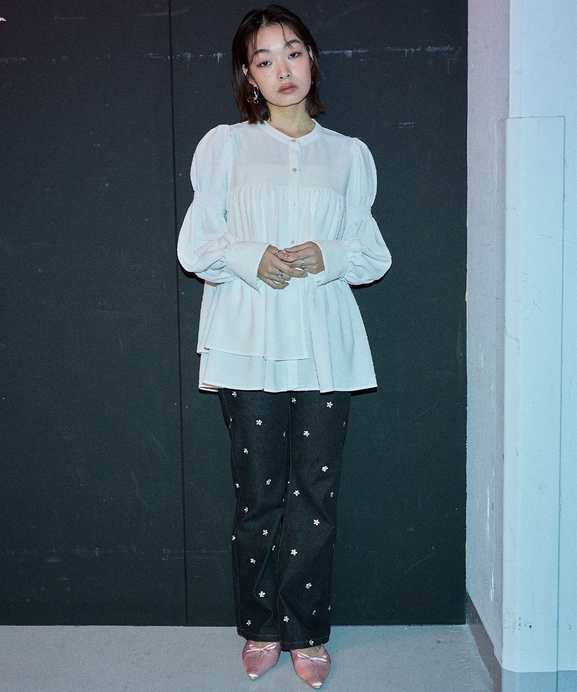 ELLEgirl パフスリーブティアードブラウス_sub_12