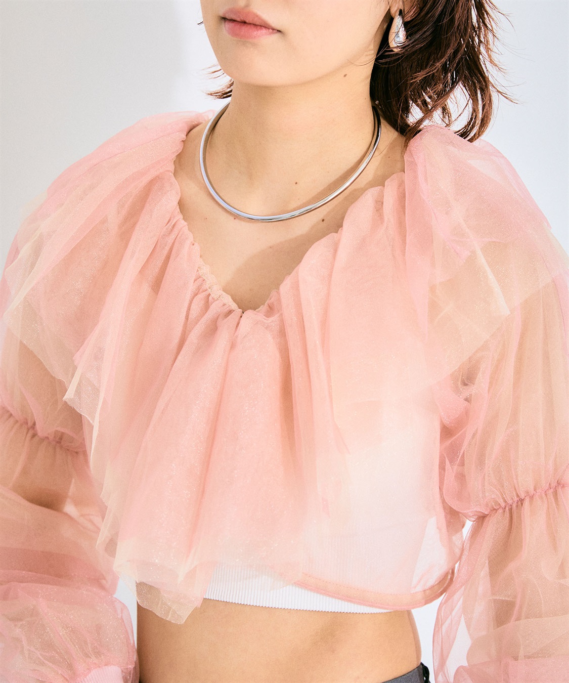 ELLEgirl バルーンスリーブラッフルボレロ_sub_14