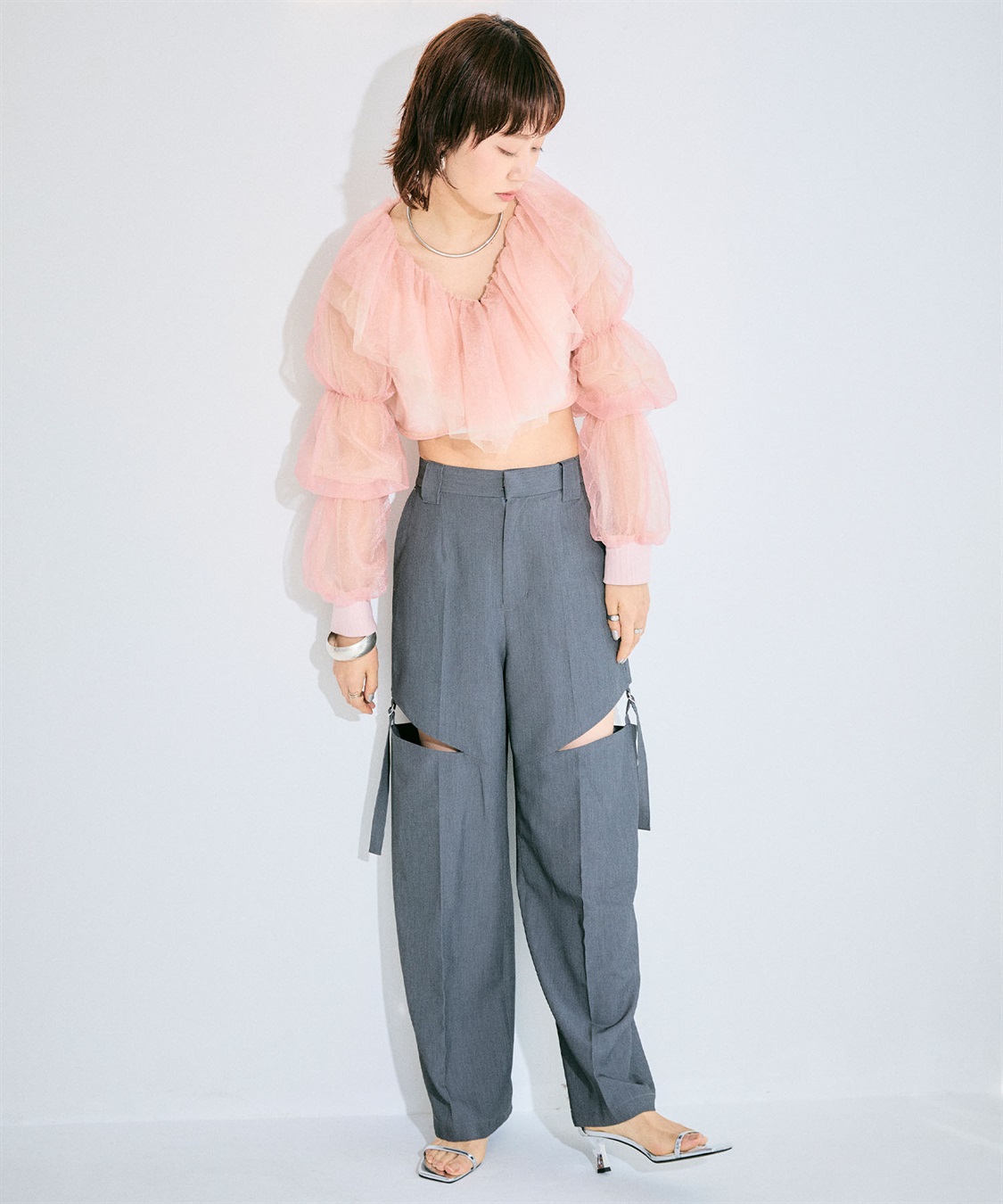 ELLEgirl バルーンスリーブラッフルボレロ_sub_16