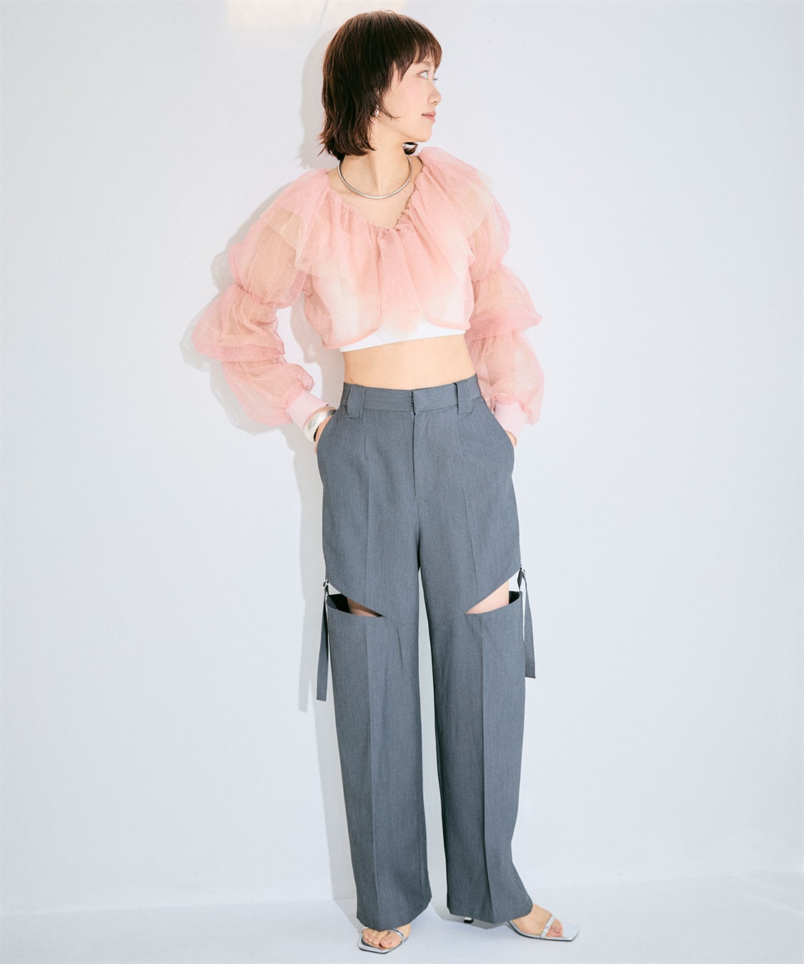 ELLEgirl バルーンスリーブラッフルボレロ_sub_17