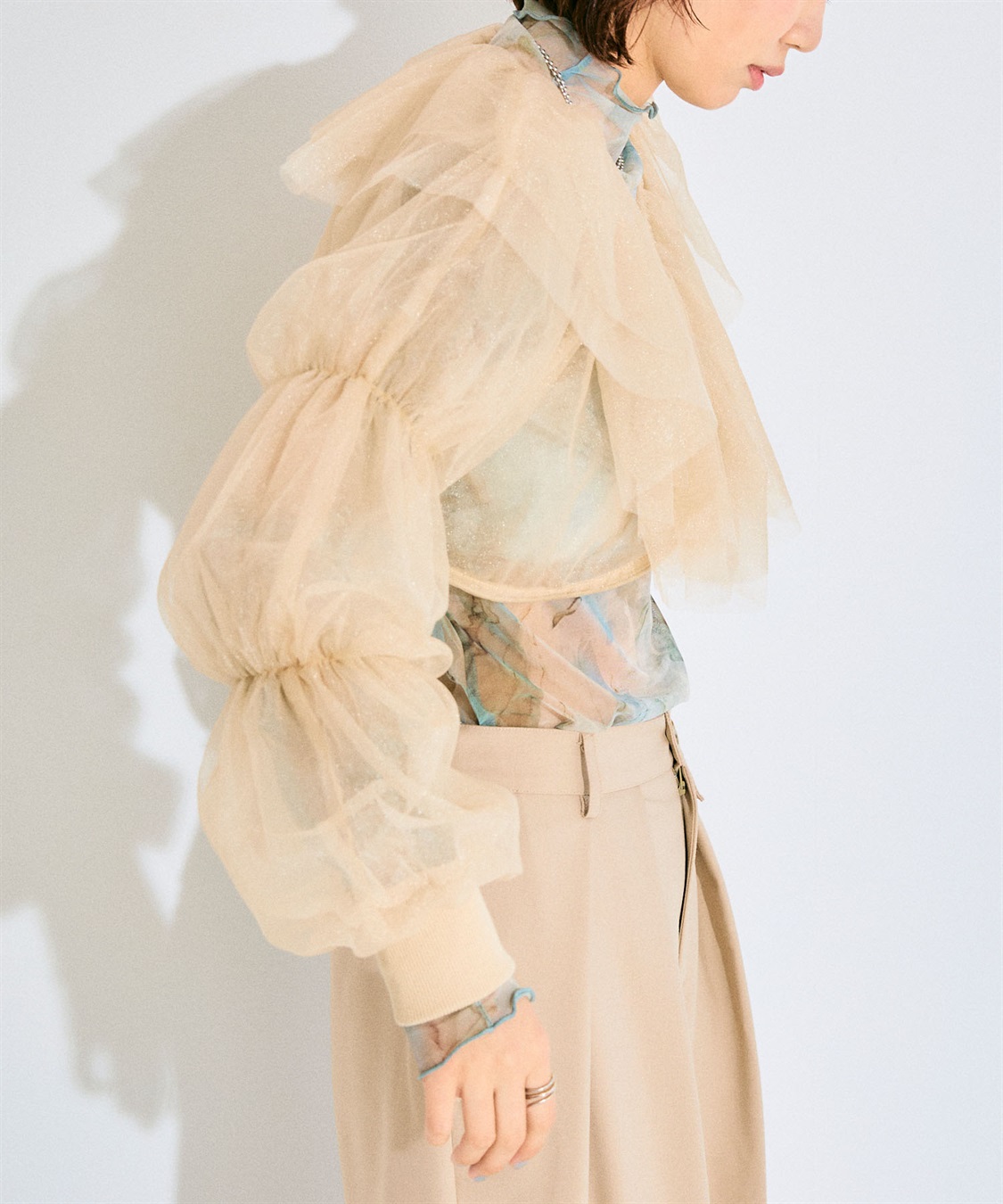 ELLEgirl バルーンスリーブラッフルボレロ_sub_21