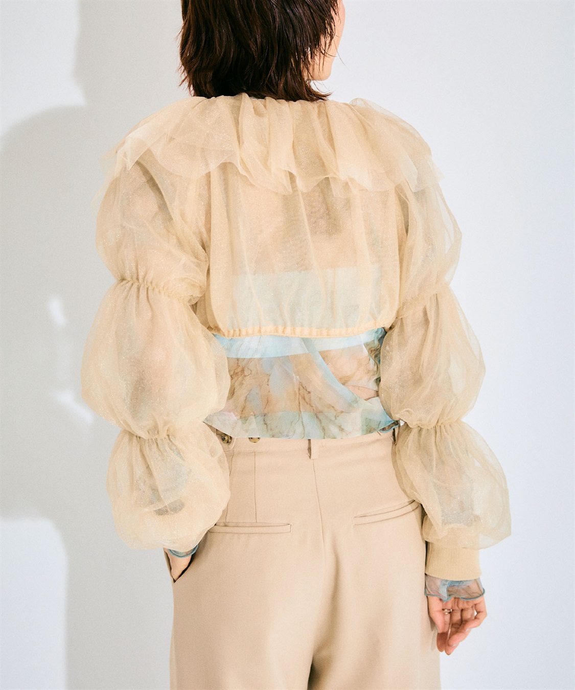 ELLEgirl バルーンスリーブラッフルボレロ_sub_22