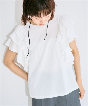 ELLEgirl ボリュームラッフルスリーブTシャツ_subthumb_1