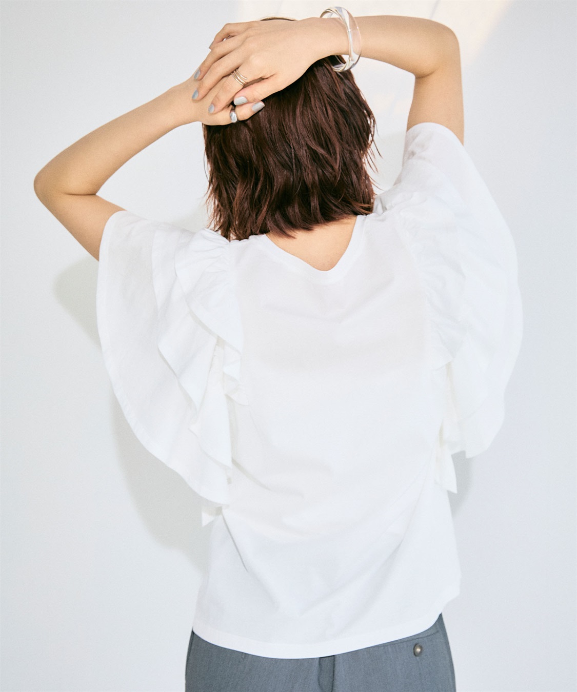 ELLEgirl ボリュームラッフルスリーブTシャツ_sub_4