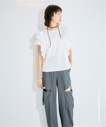 ELLEgirl ボリュームラッフルスリーブTシャツ_subthumb_7