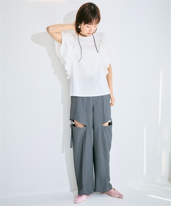 ELLEgirl ボリュームラッフルスリーブTシャツ_subthumb_8