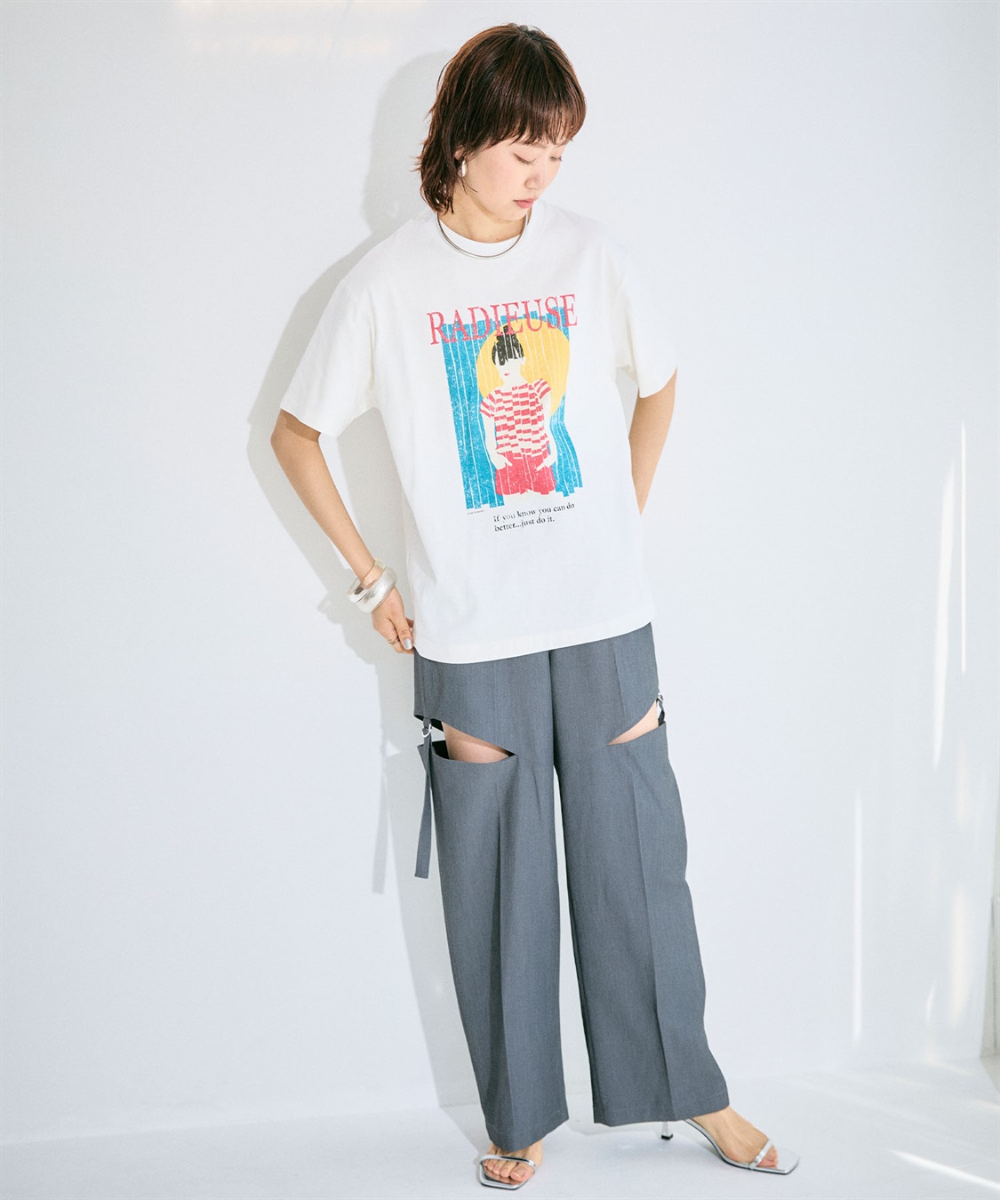 グラフィックプリントTシャツ ELLEgirl｜クロスプラス公式通販サイト